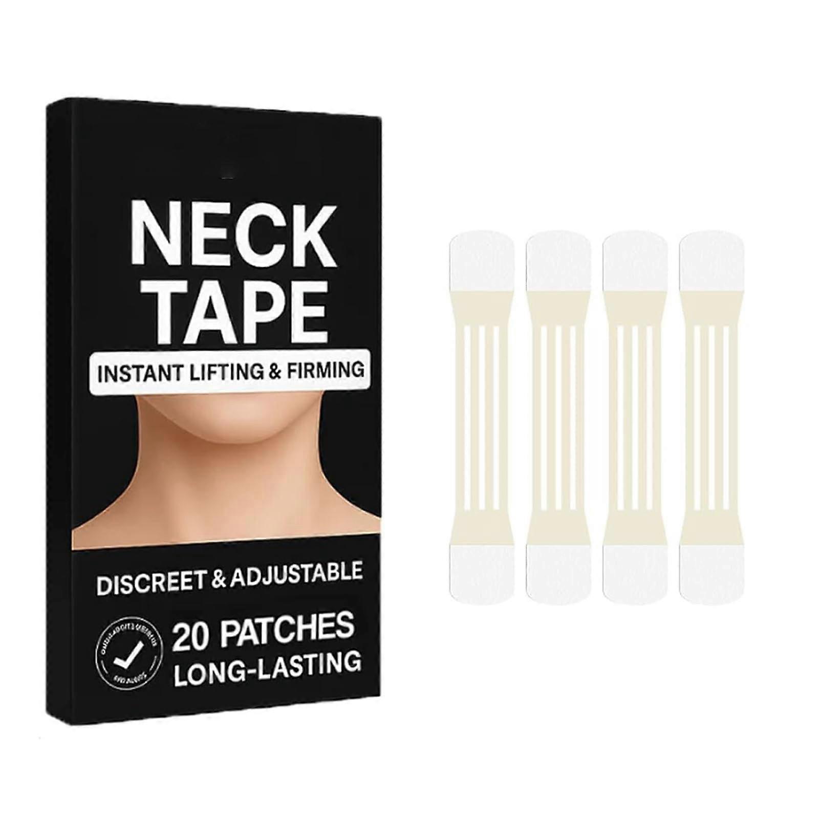 Instant Neck Tape, Neck Tape, Neck Instant Lifting & Firming Invisible tape, for Necks Face Jaw,Improve Neck Wrinkles, Invisible & Breathable