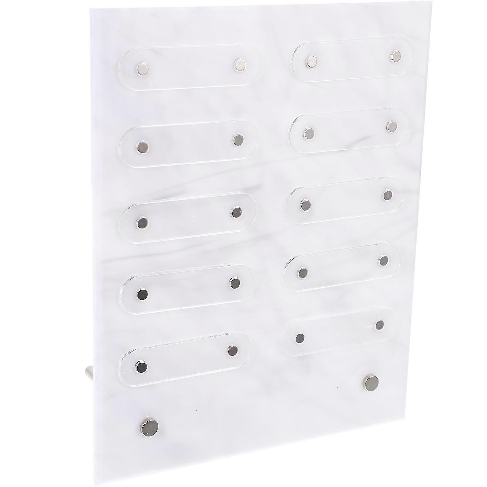 Nail Color Board Detachable Nail Sample Display Stand Salon Practice Manicure Holder Showing Tool 20*16cm Acrylic 1Pcs