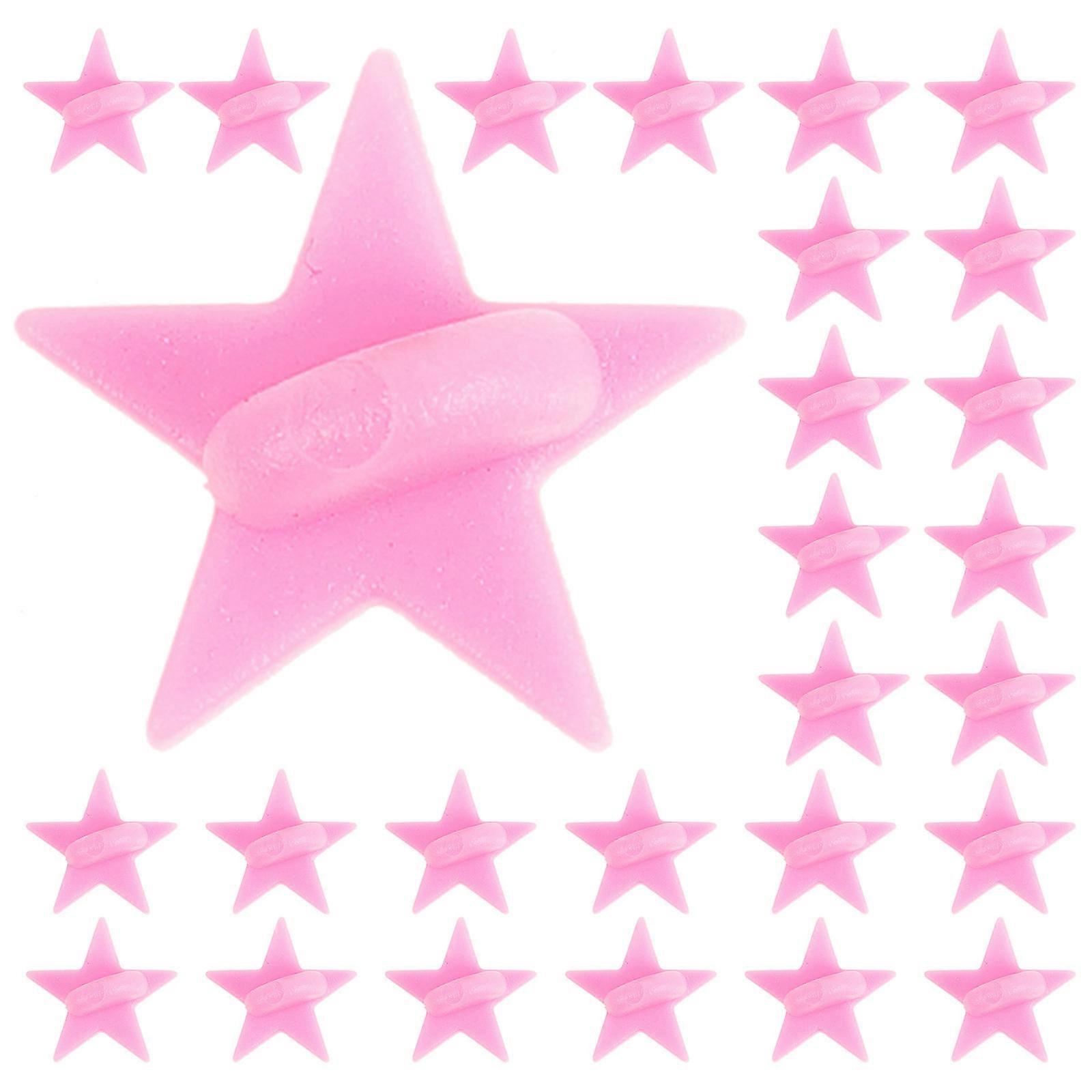 100Pcs Pin Back Lock Clamp Replaceable Pin Back Star Shape Locking Pin Back for Brooch Replacement