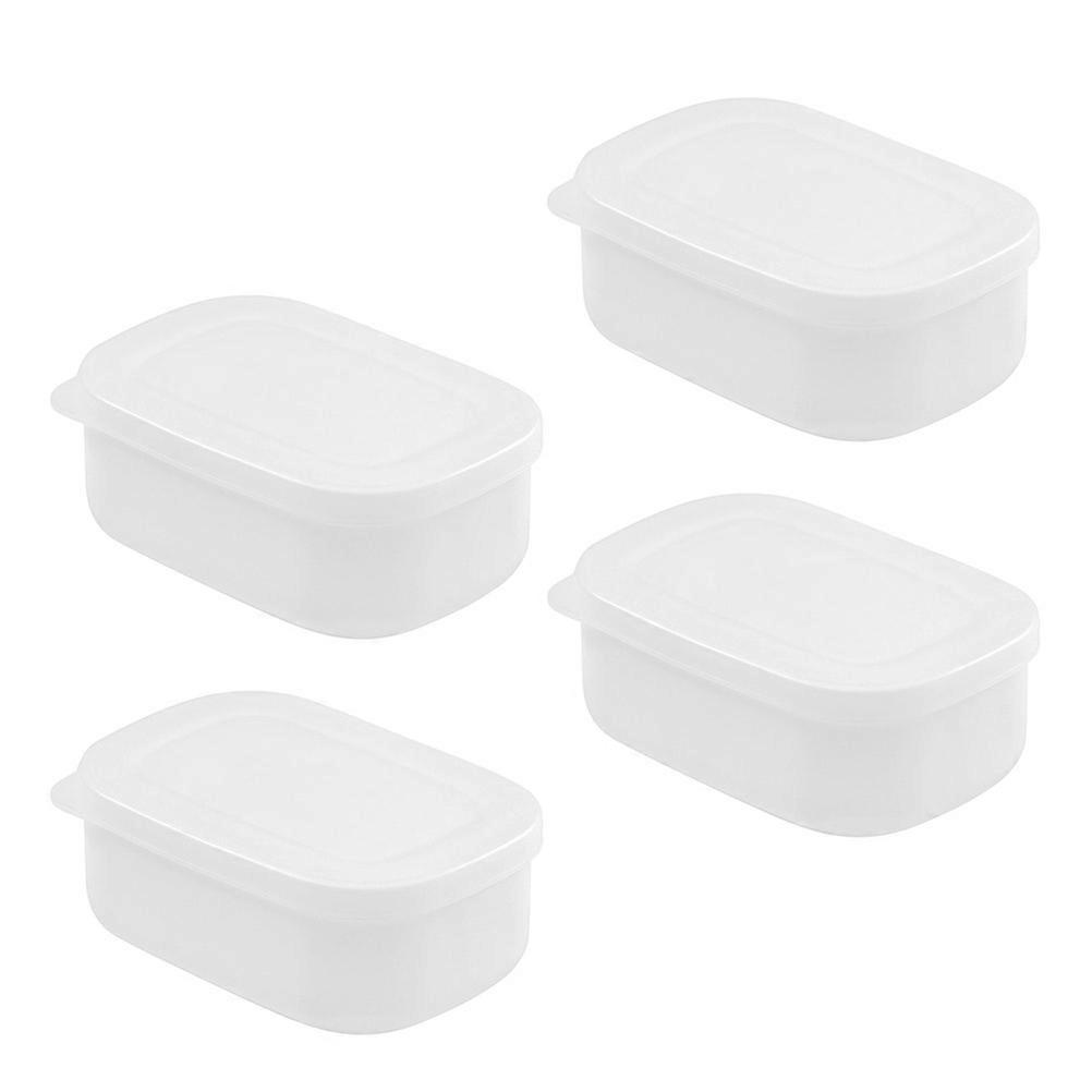 White Polypropylene Food Preservation Box for Party Use Compact Size Sealing Effect 4Pcs
