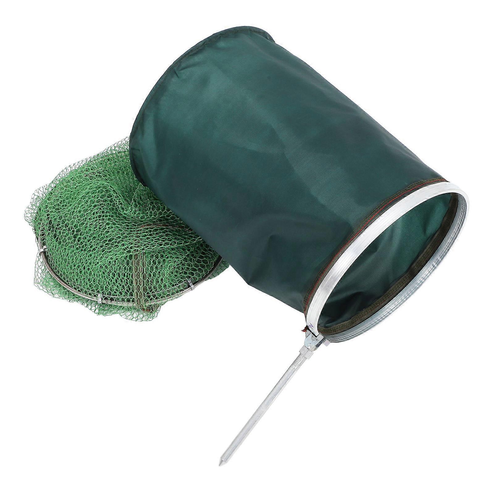Fiskfångare Nät Snabbtorkande Vikbar Rektangulär Design För Fiskare Utomhusentusiaster 200.00X25.00X25.00CM Olivgrön 1st