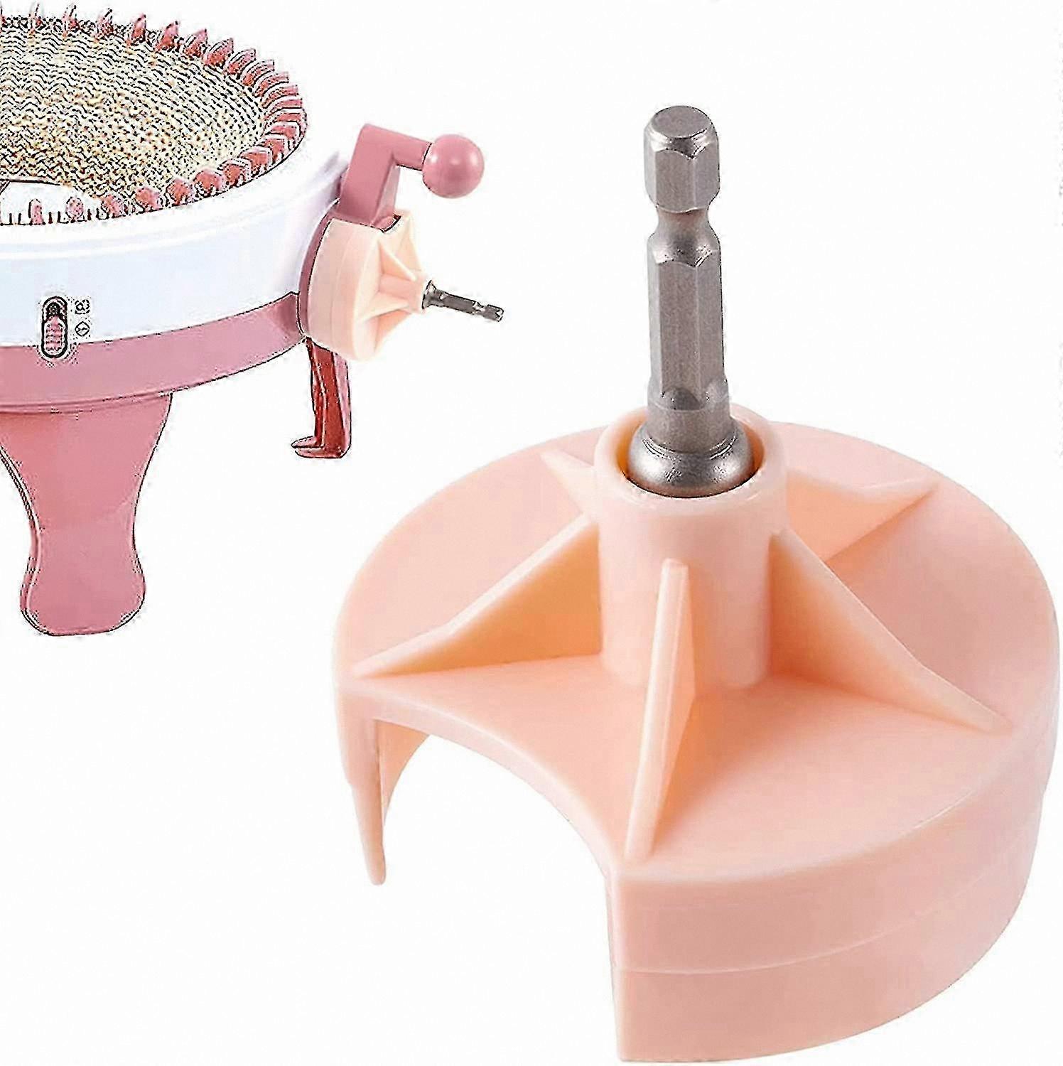 Knitting Machine Drill Adapter with Hex Steel Bit for Quick Knit Power Conversion-Compatible with Multiple Models Including Jamit and Crank Handle