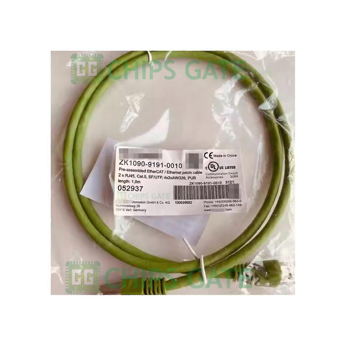 ZK109091910010, 1M, STR/MALE/RJ45