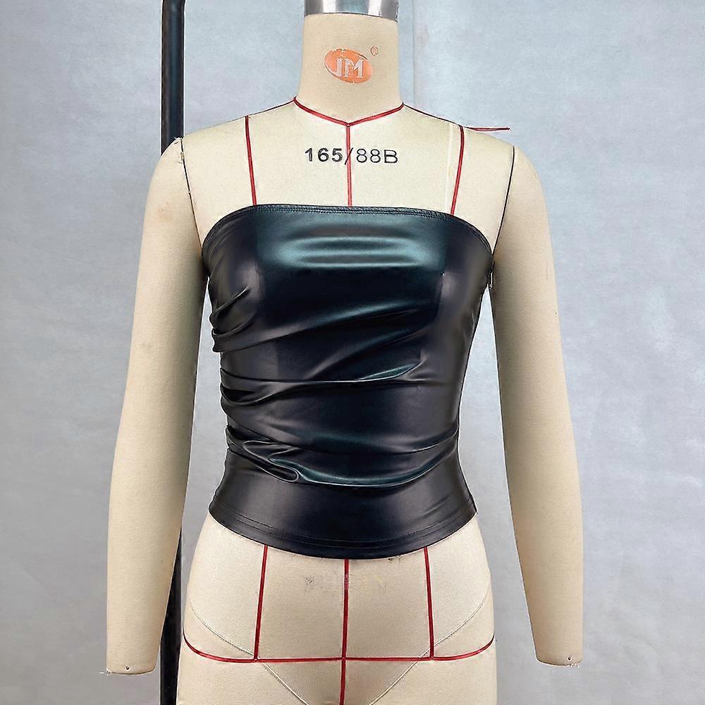 Women's Strapless Backless Solid Color Sexy Top