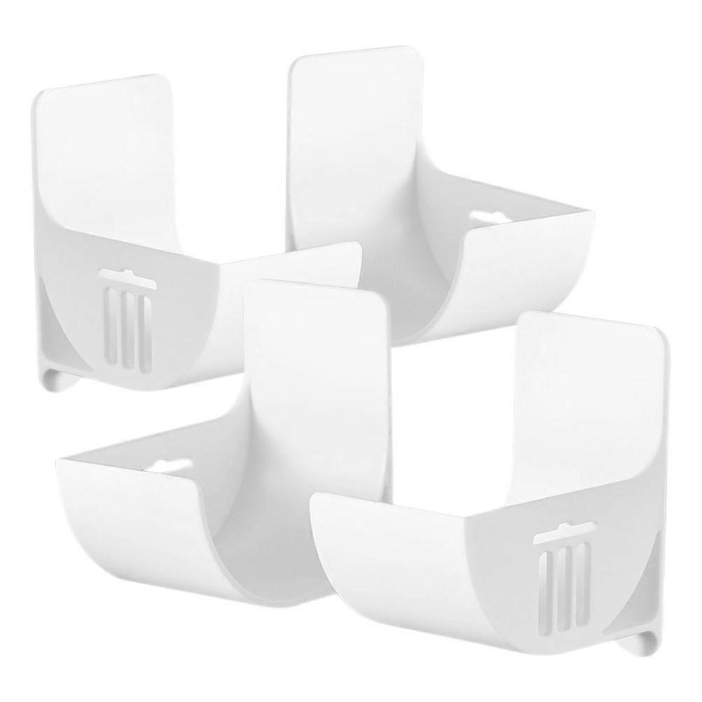 Plastic Garbage Bag Organizer for Pet Use White Easy Installation Save Space 4pcs