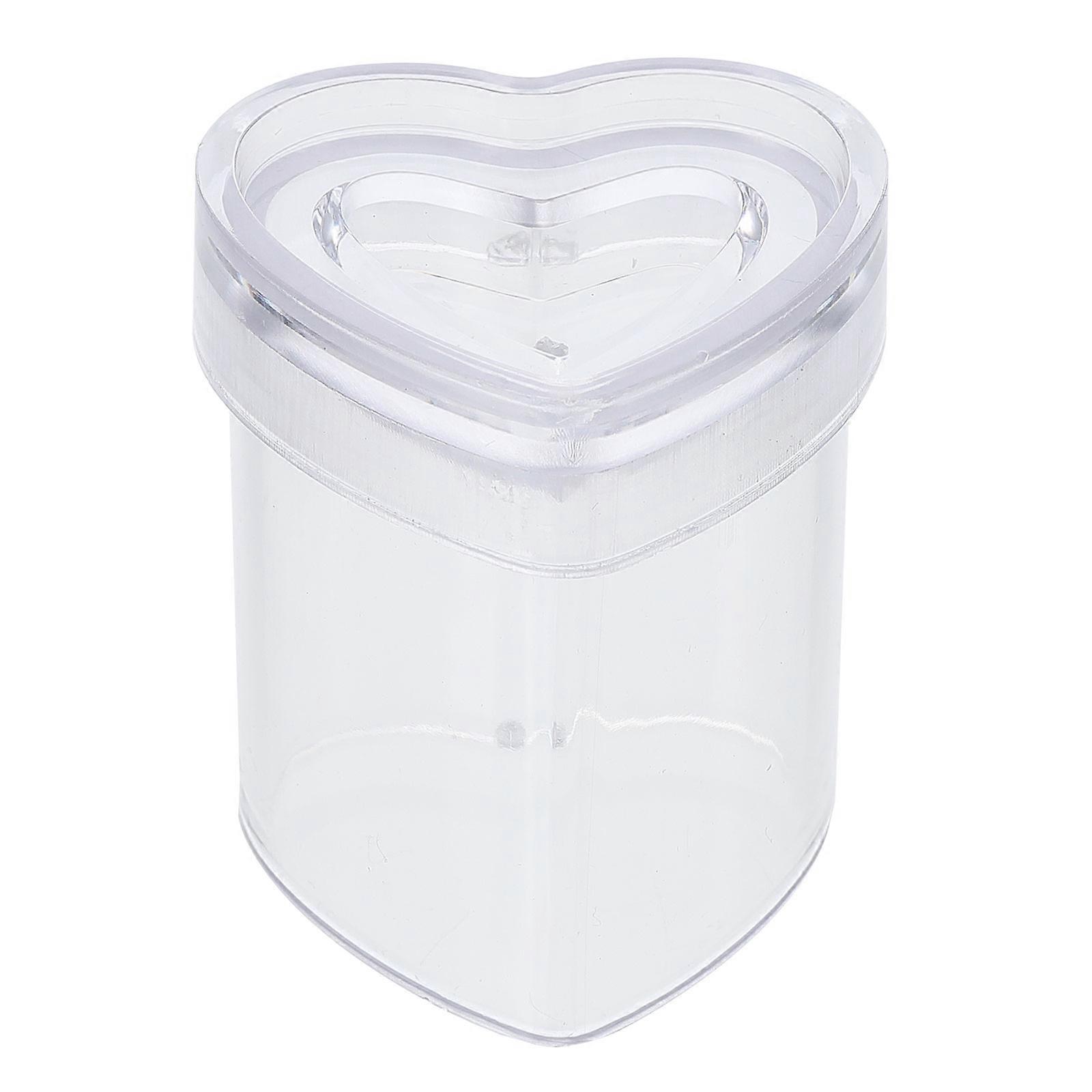 Transparent PP 3D Heart Shaped Candle Mold for DIY Scented Candle Making Easy to Use and Clean