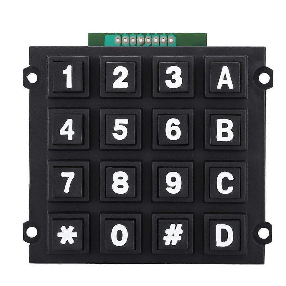 Keyboard Modules for Single Chip Microcontrollers 4x4 Push S Design 16 Keys ABS Plastic Four Mounting Holes