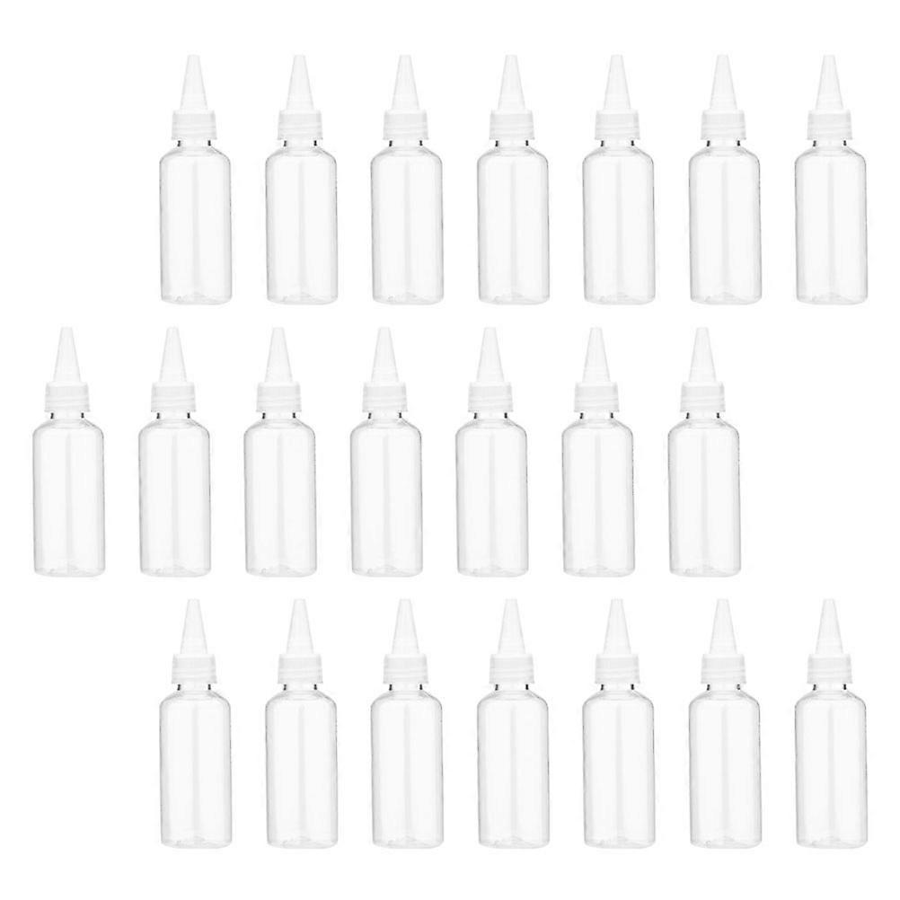 30ml Clear Plastic Squeeze Applicator Bottle 35Pack Ideal For Kitchen Bathroom Leak-proof Storage
