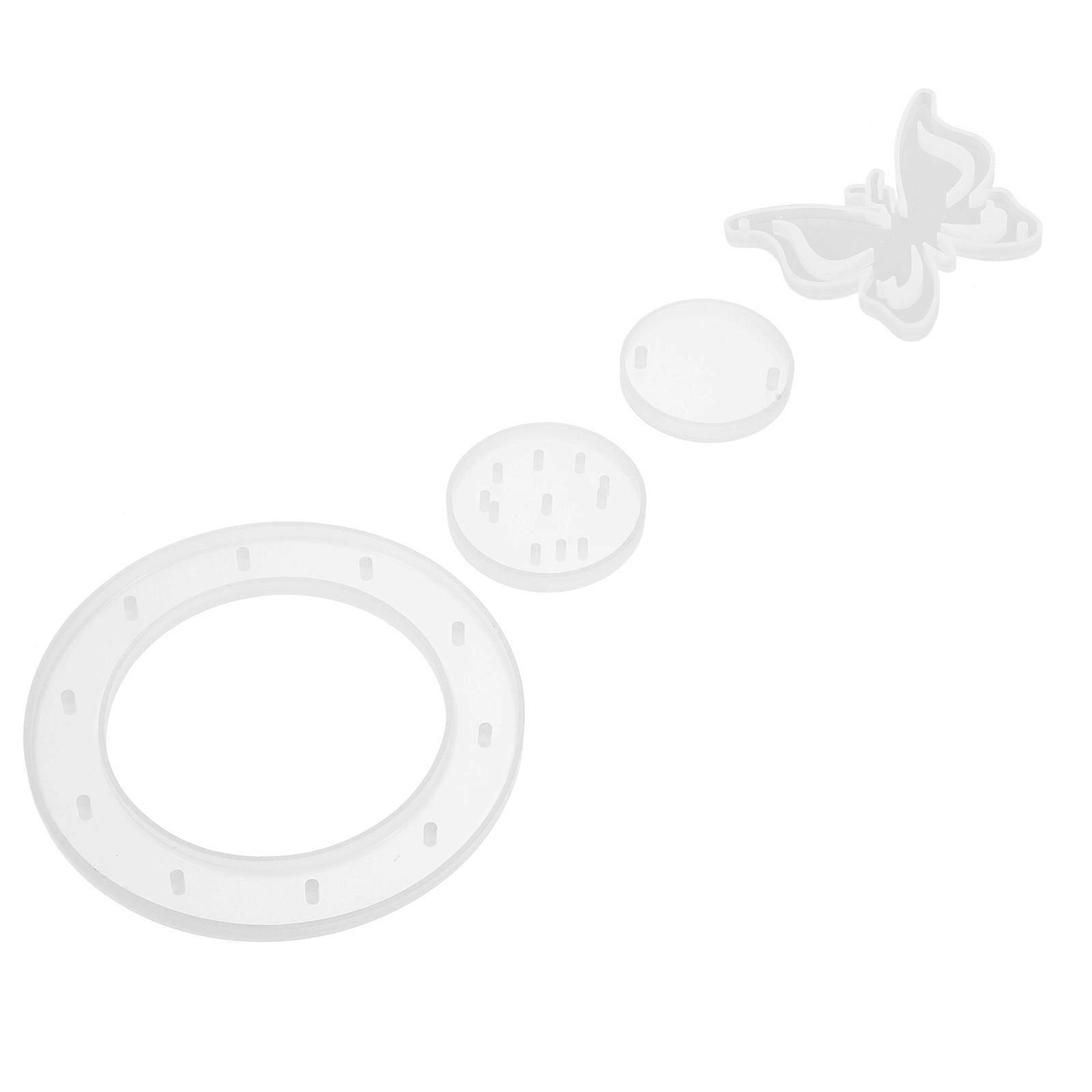 Wind Chime Mold Designed For Crafting Sessions With Children 0.6X11X11CM Size 1 Set (4Pcs)