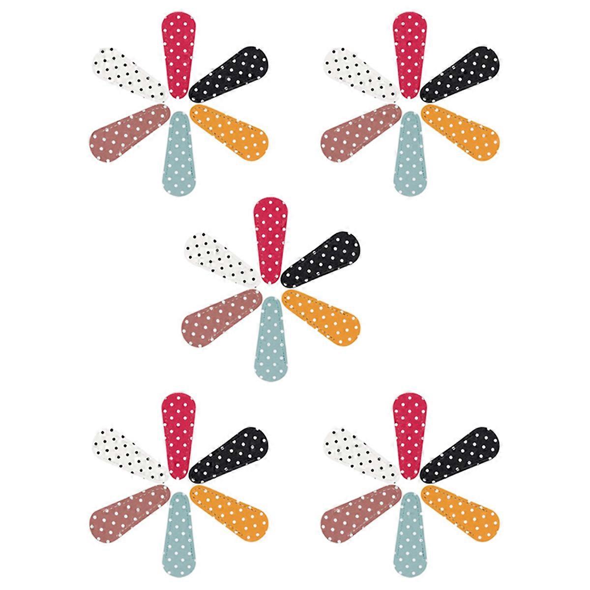 30 Pieces Embroidery Scissors Sheath Polka Dot Scissors Protective Cover Scissors Leather Sheath for