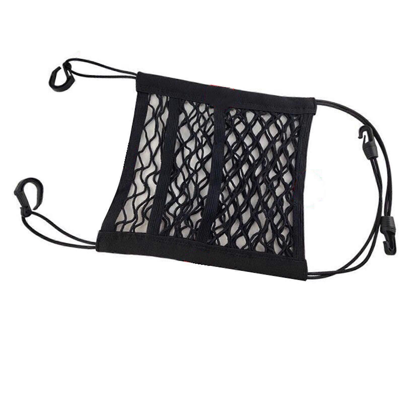 Mesh storage bag between seats large space universal for cars