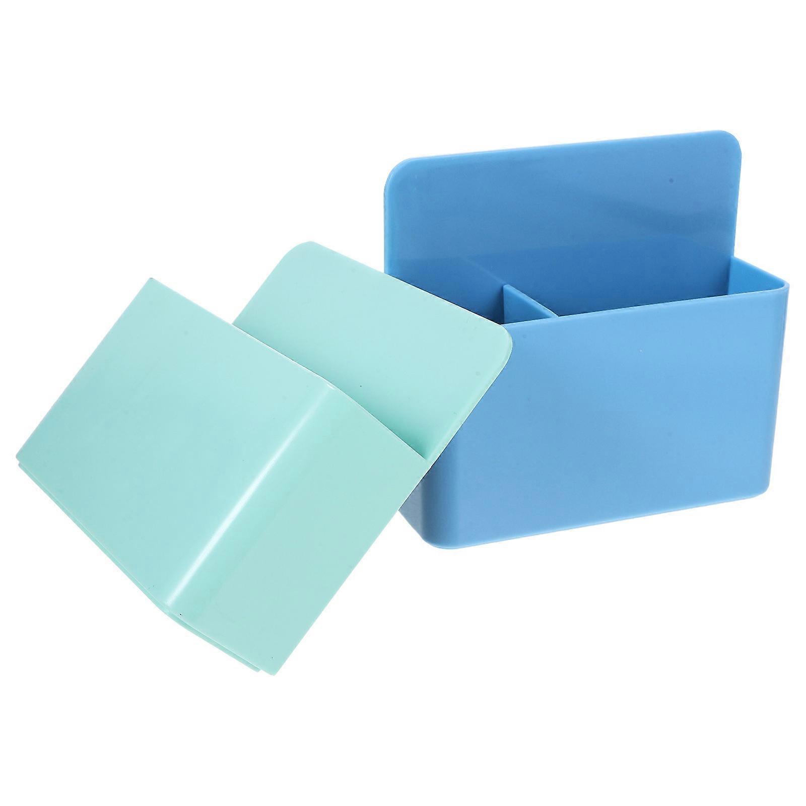 Whiteboard Pen Organizer Magnetic Attachment Office Use Green 12.50X11.70X4.20CM 2Pcs Adjustable Dividers