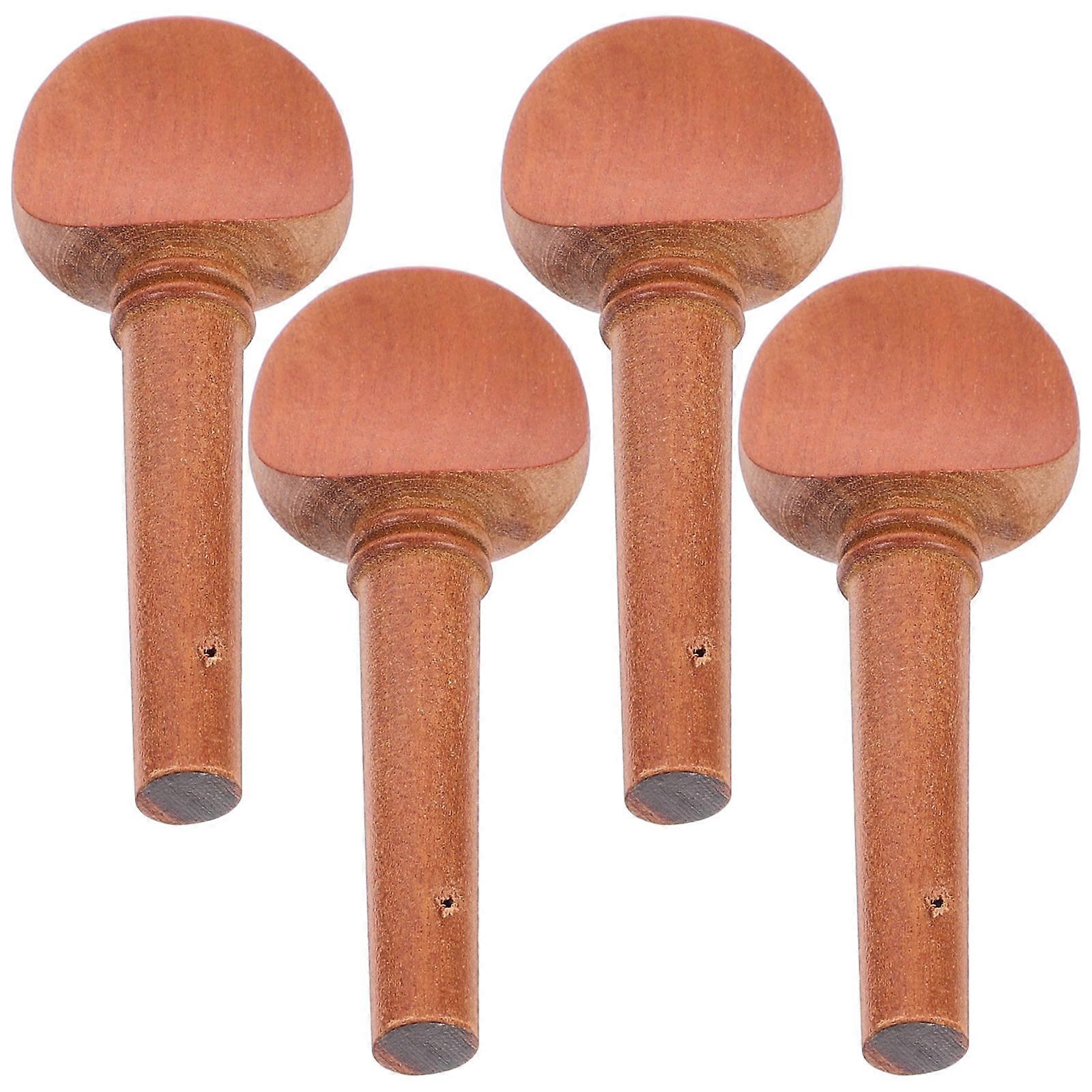 Violin Tuning Pegs Made of Synthetic Material for Violin Light Brown Pieces