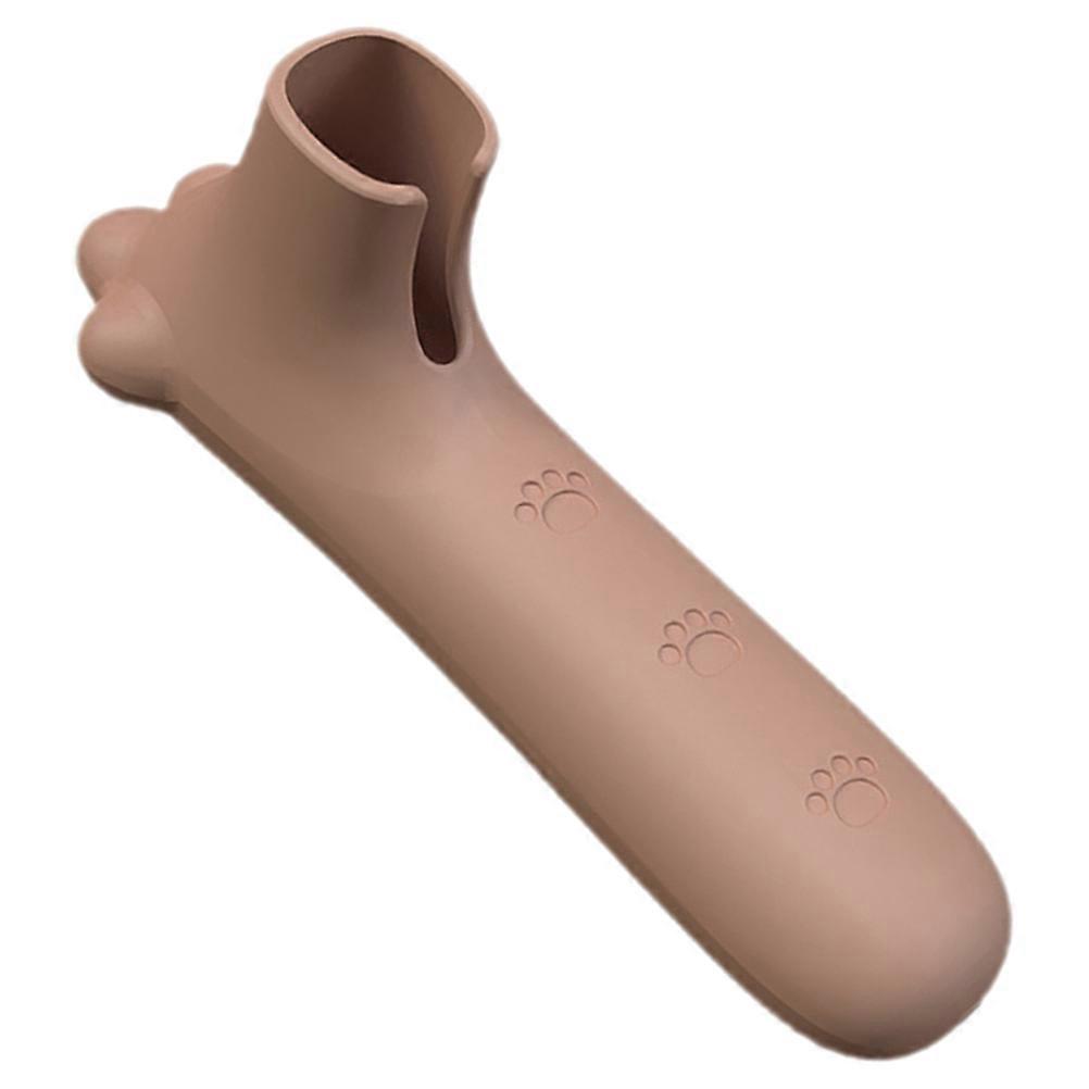 Silicone Door Handle Cover for Protective Use Brown Soft and Adorable Fits Most Handles