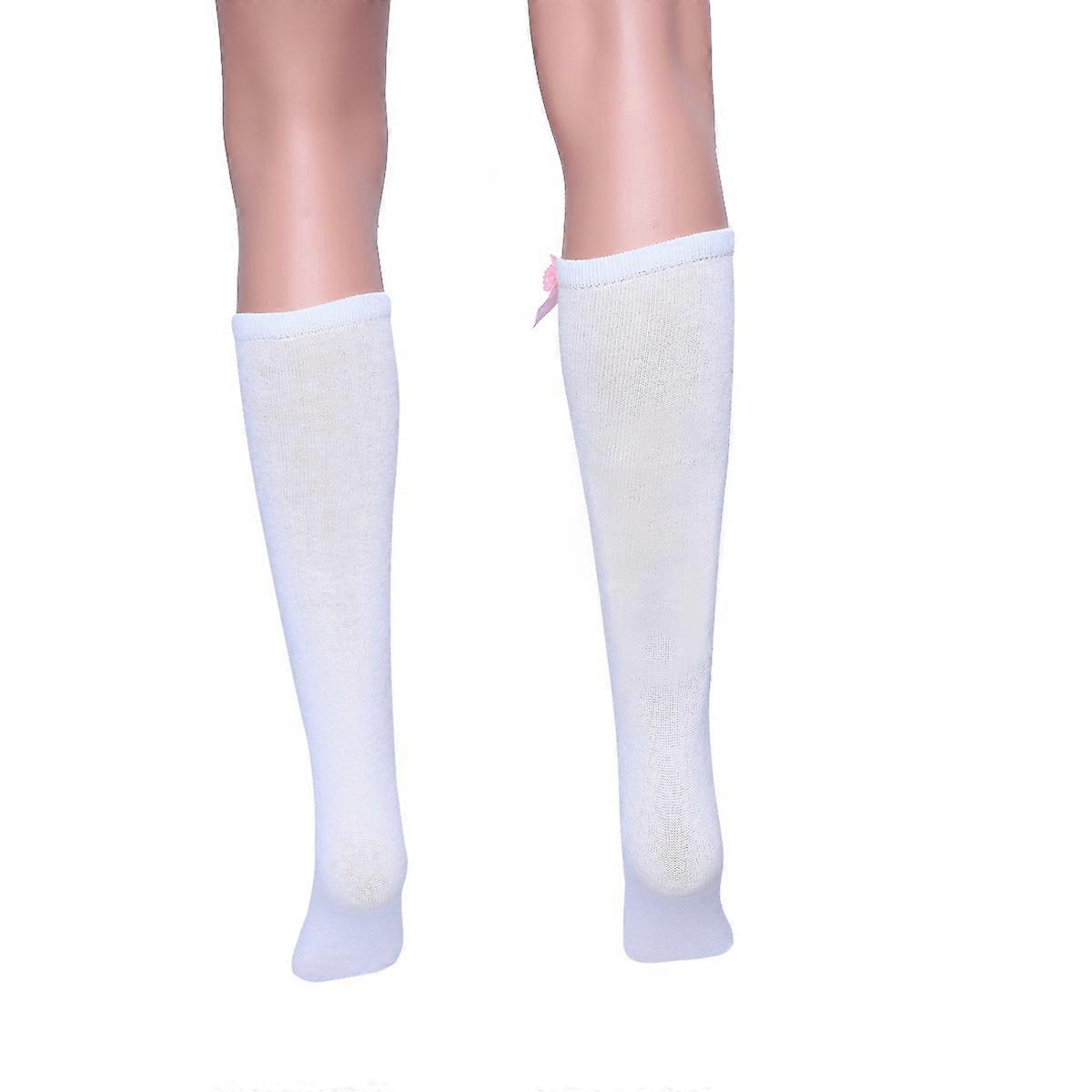Cute Bow Stockings Over The Knee Thigh High Socks For Kids Free Size Warm Style 1 Pair