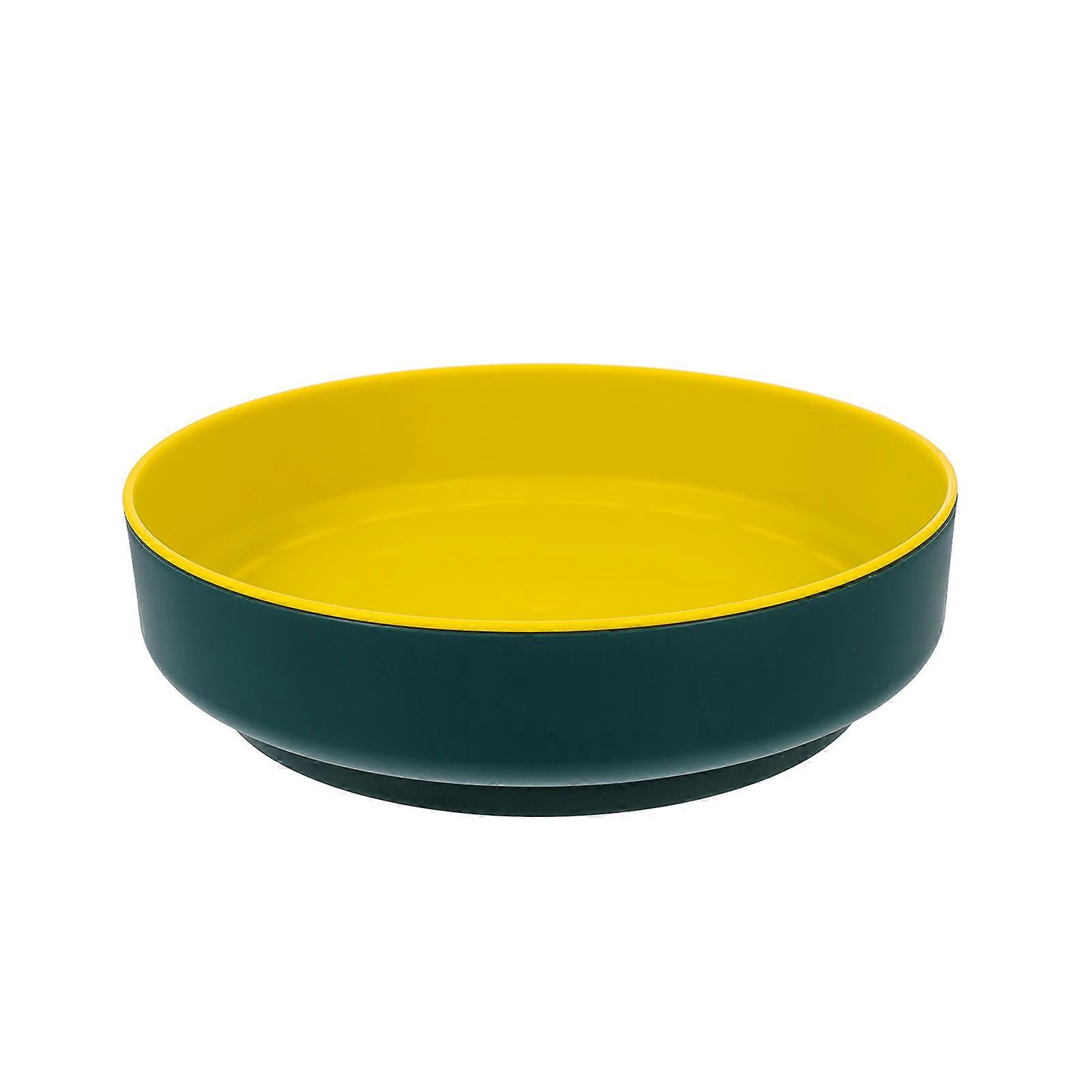 Seasoning Rack Rotating Storage Shelf For Hotel Supplies 26X26X7CM Green Stylish Multipurpose 1Pcs