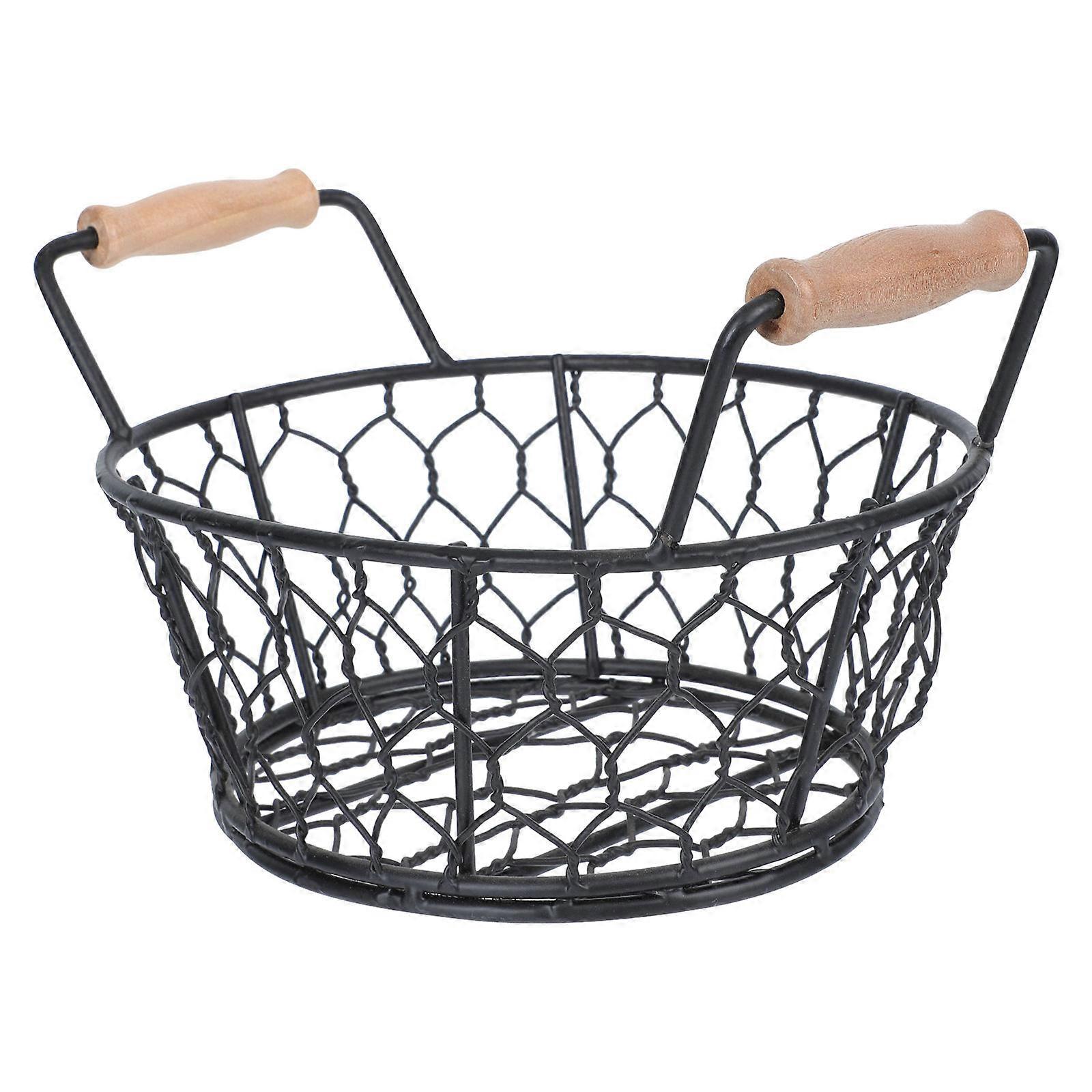 Metal French Fry Baskets Practical Design For Home And Food Service 9.1X5.7X5.1In 1Pack