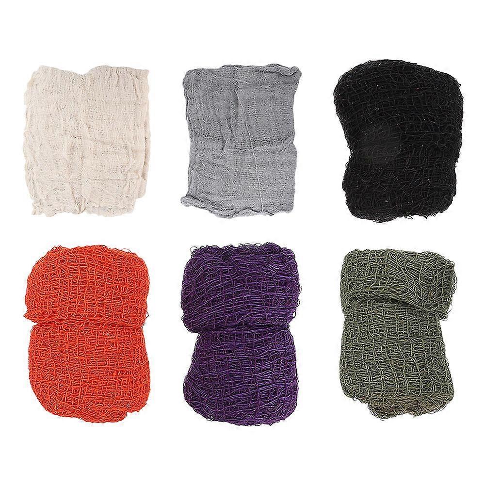 6 قطع هالوين في الأماكن المغلقة في الهواء الطلق زينة زاحف القماش النسيج مخيف تصميم مخيف مناسبة لخلق جو احتفالي لحفلات الهالوين