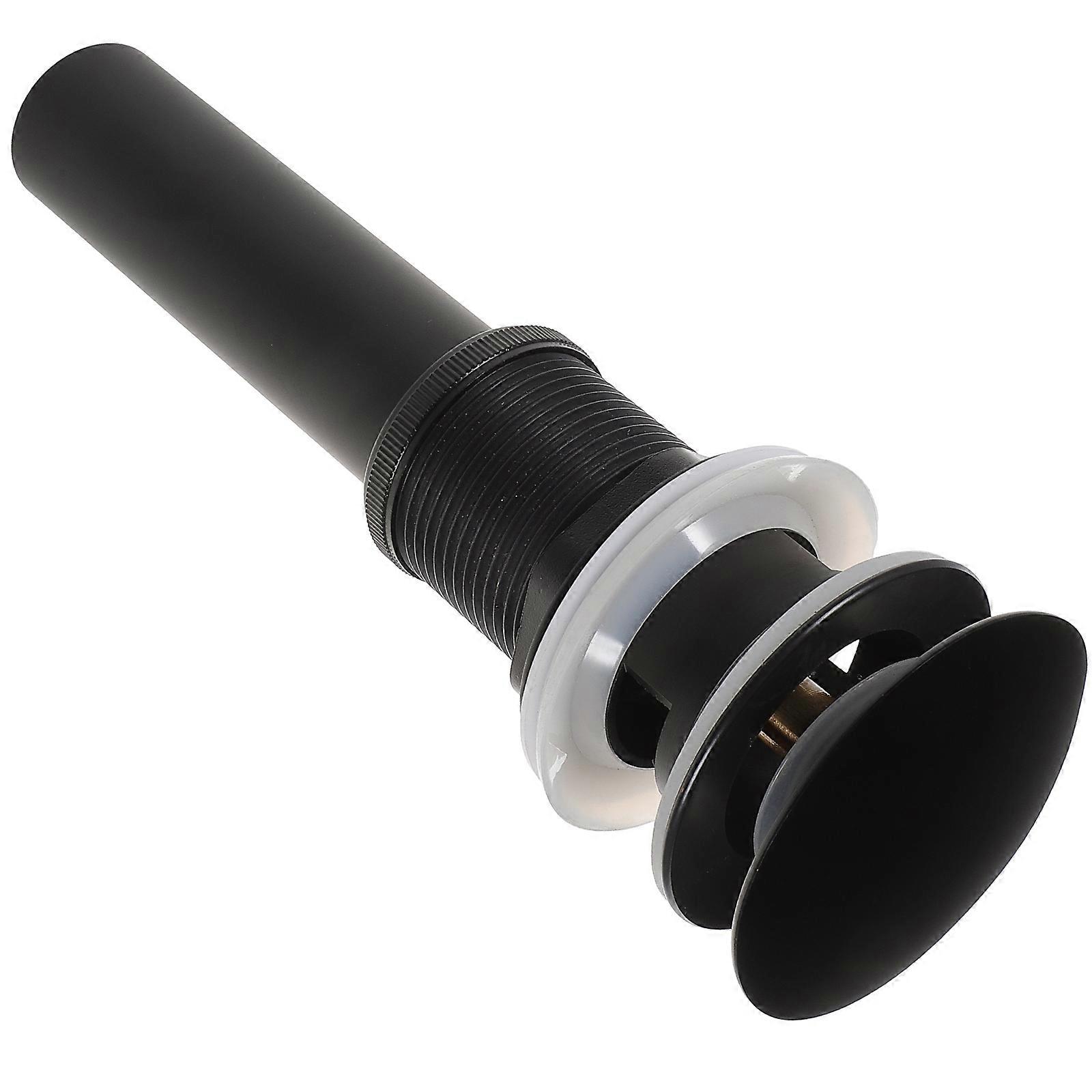 Pop Up Bathroom Sink Drain Assembly Clog Stopper Durable Material Modern Design Easy Operation Fits All Vanity Basins