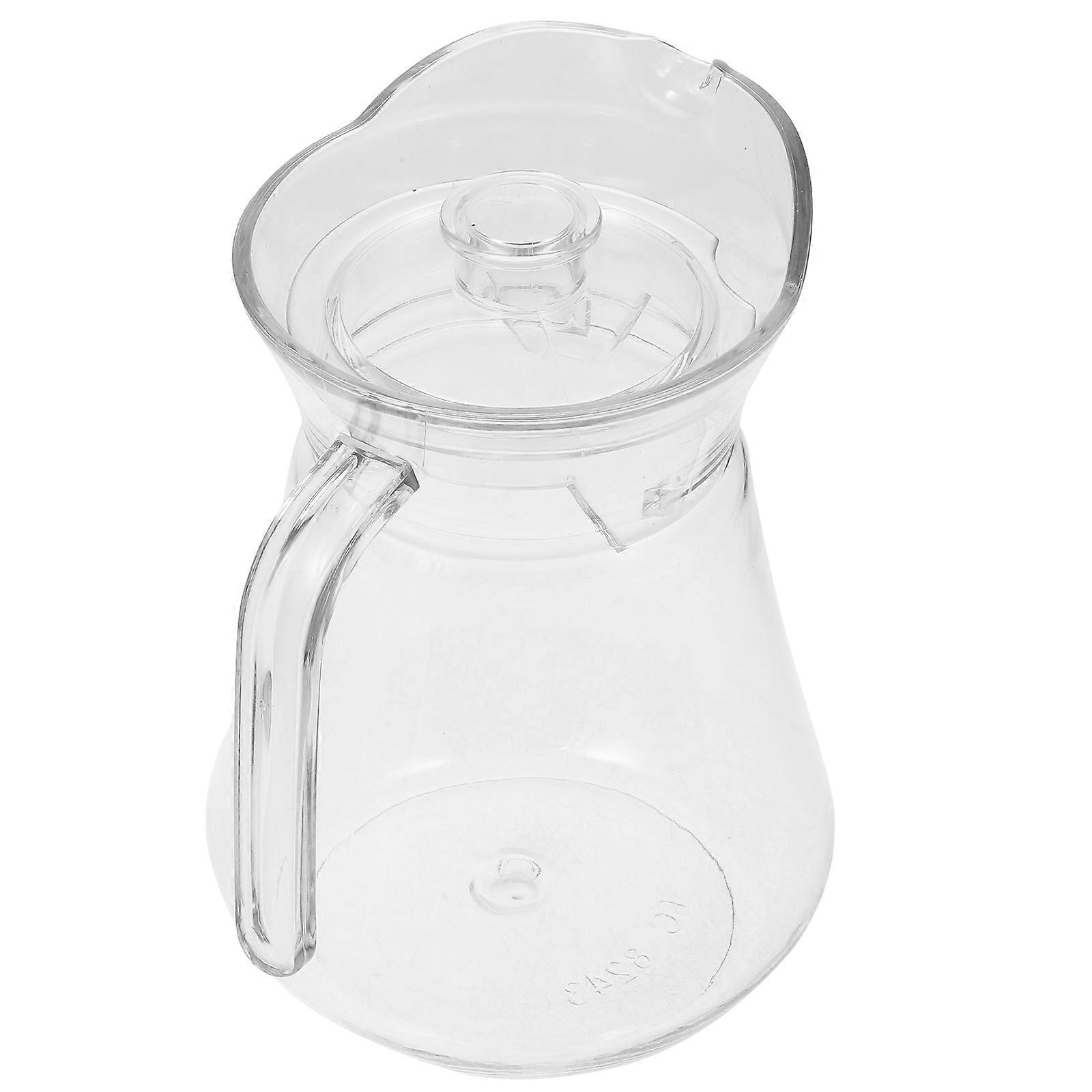 Clear Jug Cold Water Kettle For Family Parties 1L Jug Shape Pouring Ease 1Set
