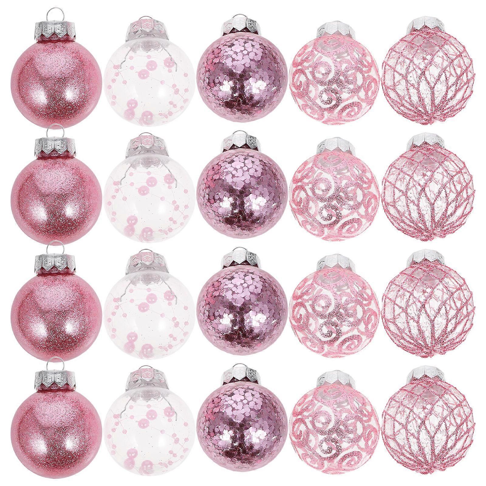 Traditional Round Decorative Balls For Family Gatherings And Parties In Assorted Color With Easy Hanging Feature 30Pcs