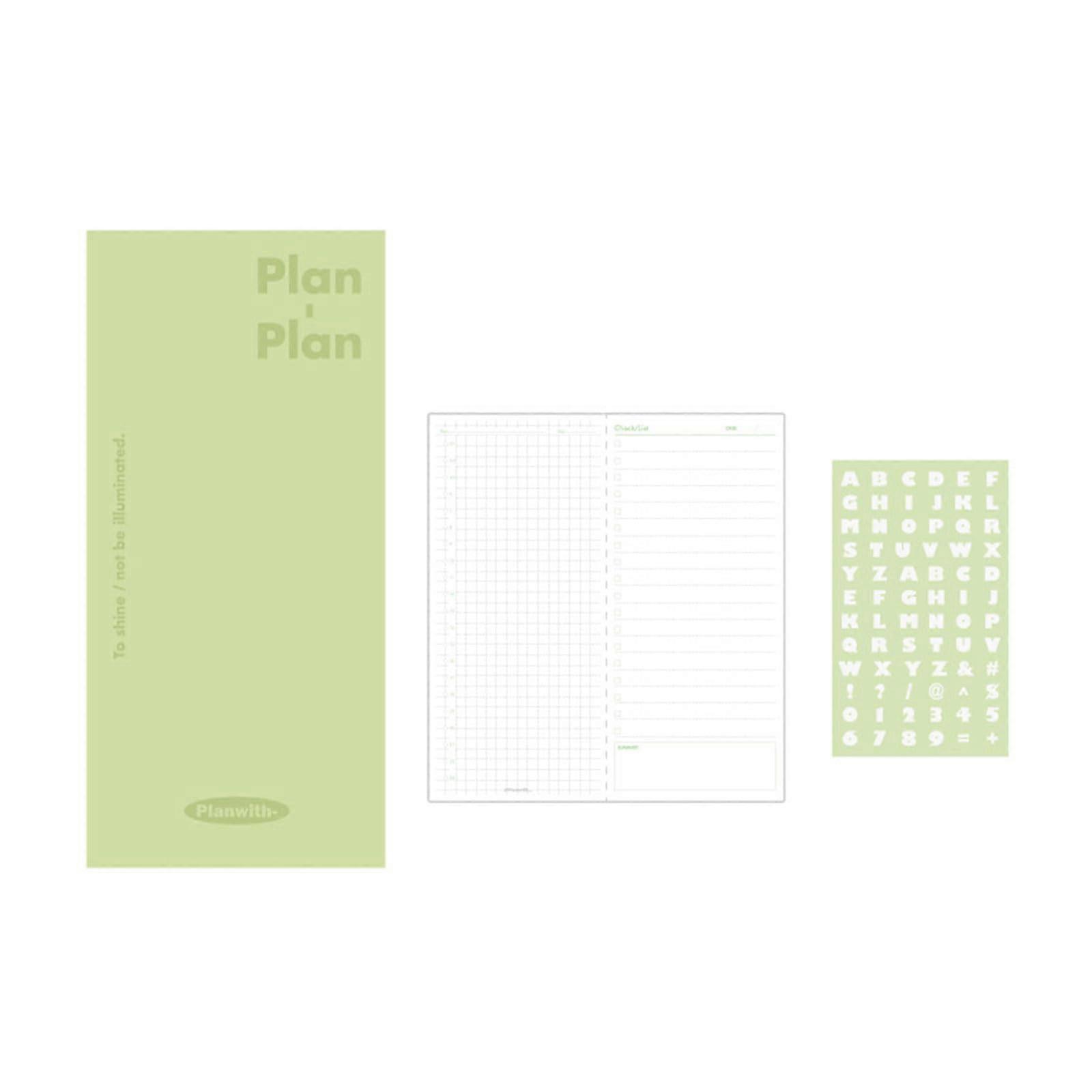 Pocket Notebook Daily Planner with Colorful Memo Pages, Notepads for School and Office, Smooth Writing Journal