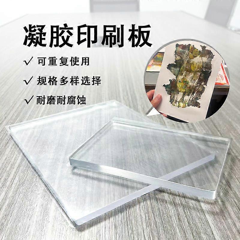 Gel Printing Plate: Non-Stick Reusable Monoprinting Surface for Kids - Soft Flexible Gel Press for Card Making Scrapbooking & Mixed Media Projects