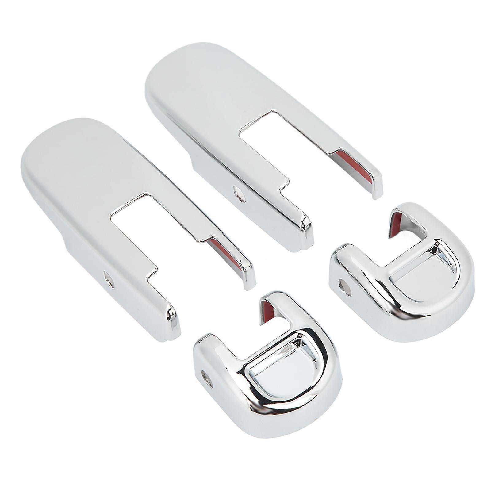 4PCS Hood Release Handle Cover Electroplating Bright Rust Proof Smooth Surface Replacement For Hummer H2 SUT 2003‑2009