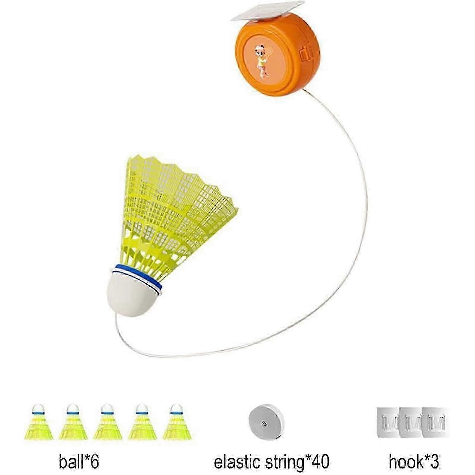 3 PACK Badminton Training Tool, Badminton Single-Player Rebound Trainer, Self-Study Stretch Badminton Racket Training Practice Machine