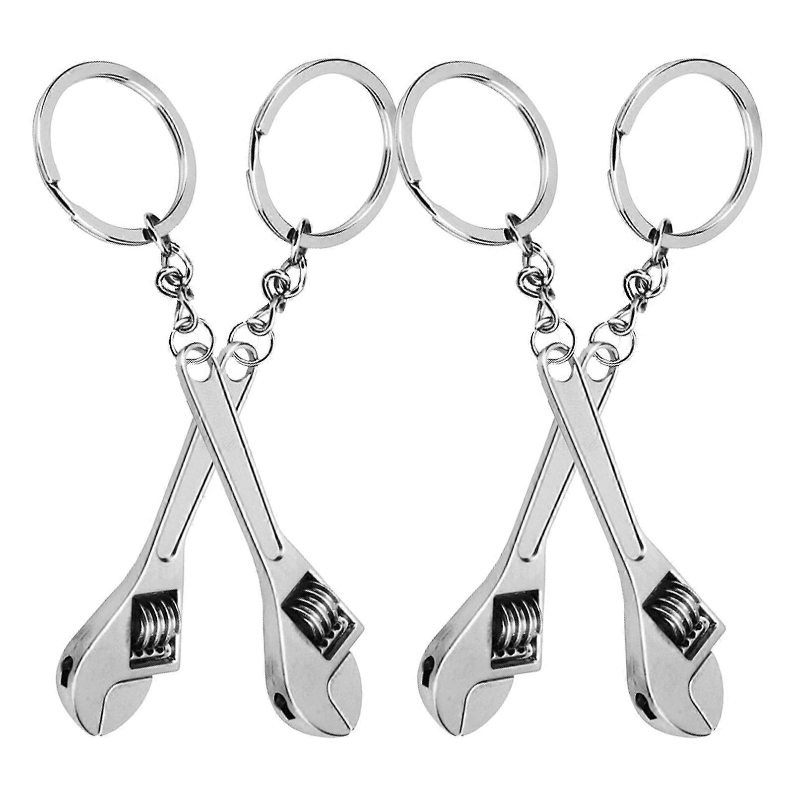 Durable Key Rings 12 Pcs Portable Small Wrench Key Chains For Daily Use With Corrosion Resistant Feature