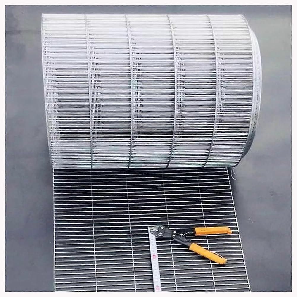 Galvanized Wire Mesh Fence for Poultry Protection and Garden Security, Durable Barrier Against Snakes and Predators 50cm/20in Silver2.5x10cm