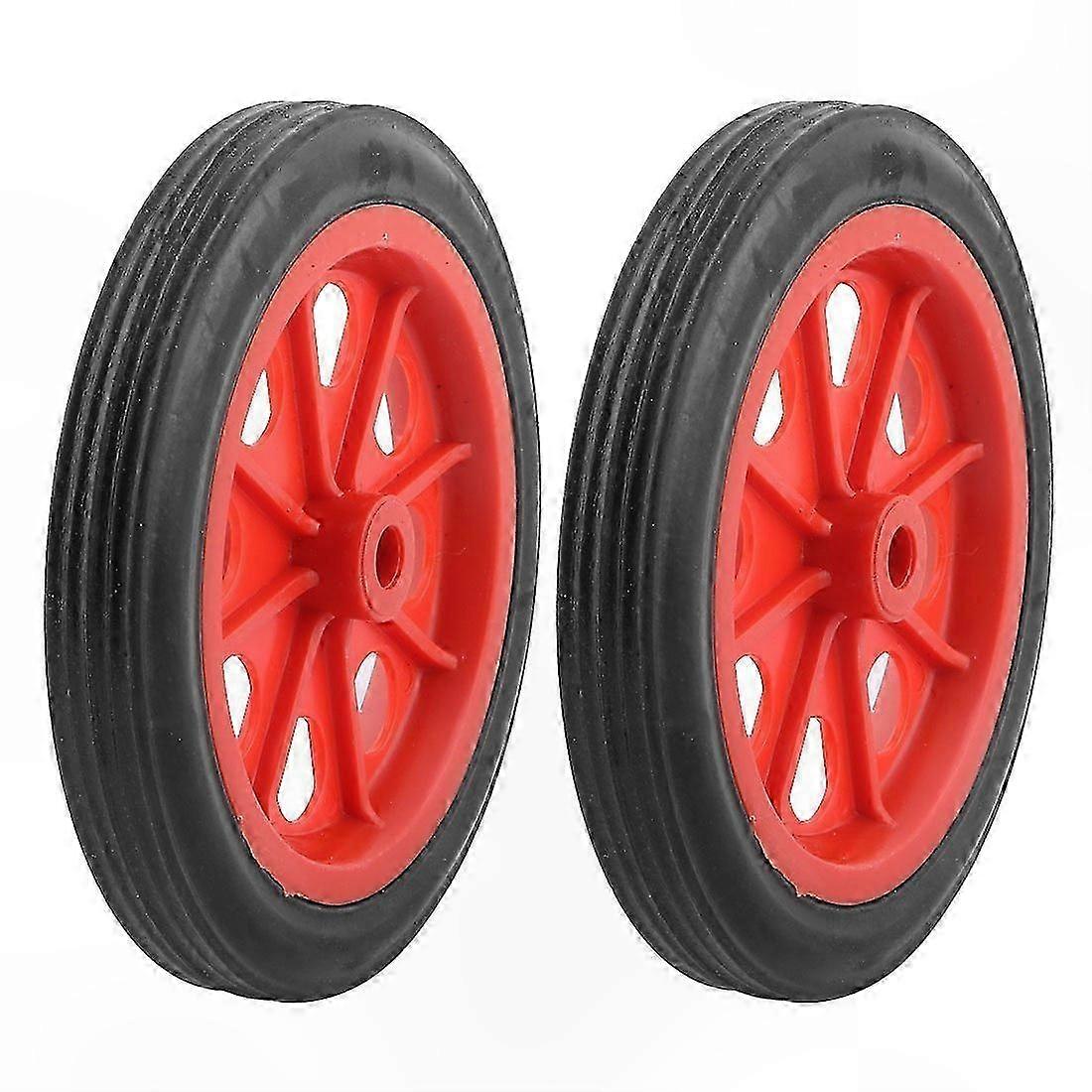2-Pack Replaceable Wheels for Shopping Basket Carts, 4.4" Diameter
