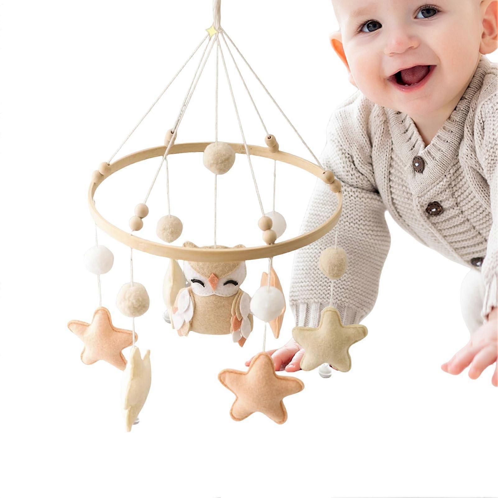 Baby Mobile for Crib Soft Sensory Bedding Accessory For Nursery Decor Fits Standard Cribs Unisex