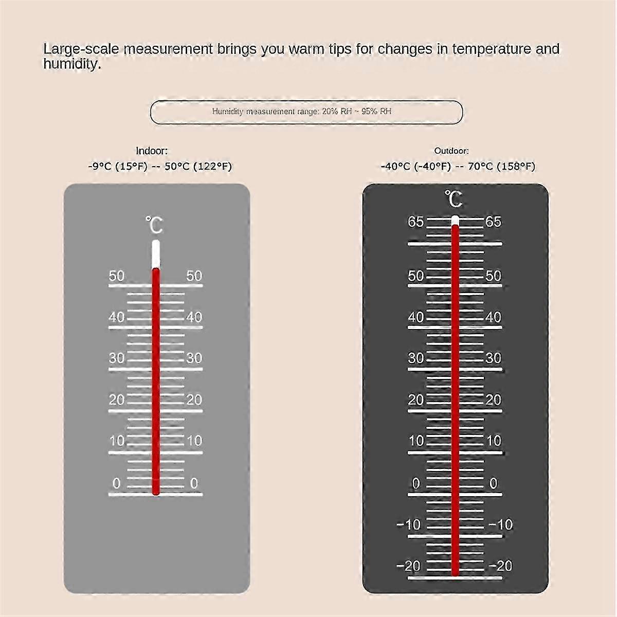 Smart Weather Station Barometer Clock Indoor Outdoor Temperature Humidity Meter Weather Forecast Multi Hygrothermograph