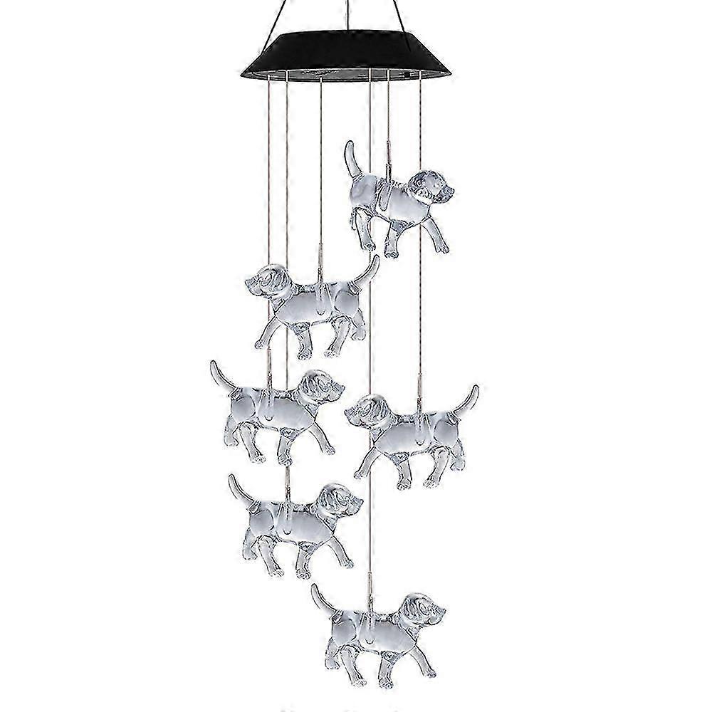 Solar LED Bee Wind Chimes, Hanging Garden Decor with Mobile Design