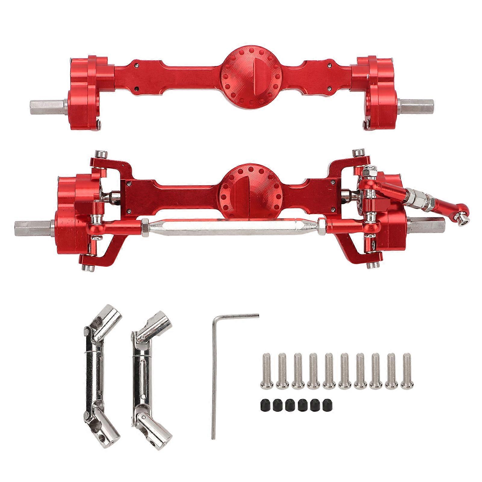 Metal Aluminium Alloy High Strength Accurate Stable Durable Front Rear Bridge Axle for MN MN98 D90 1/12