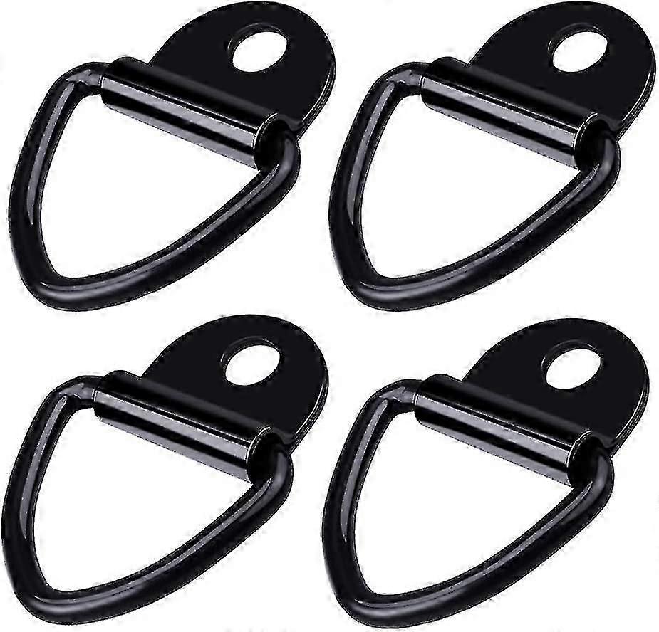 4 Pcs Tie Down Hooks D-ring Mooring V-ring Hook Tie Downs Pull Ring...