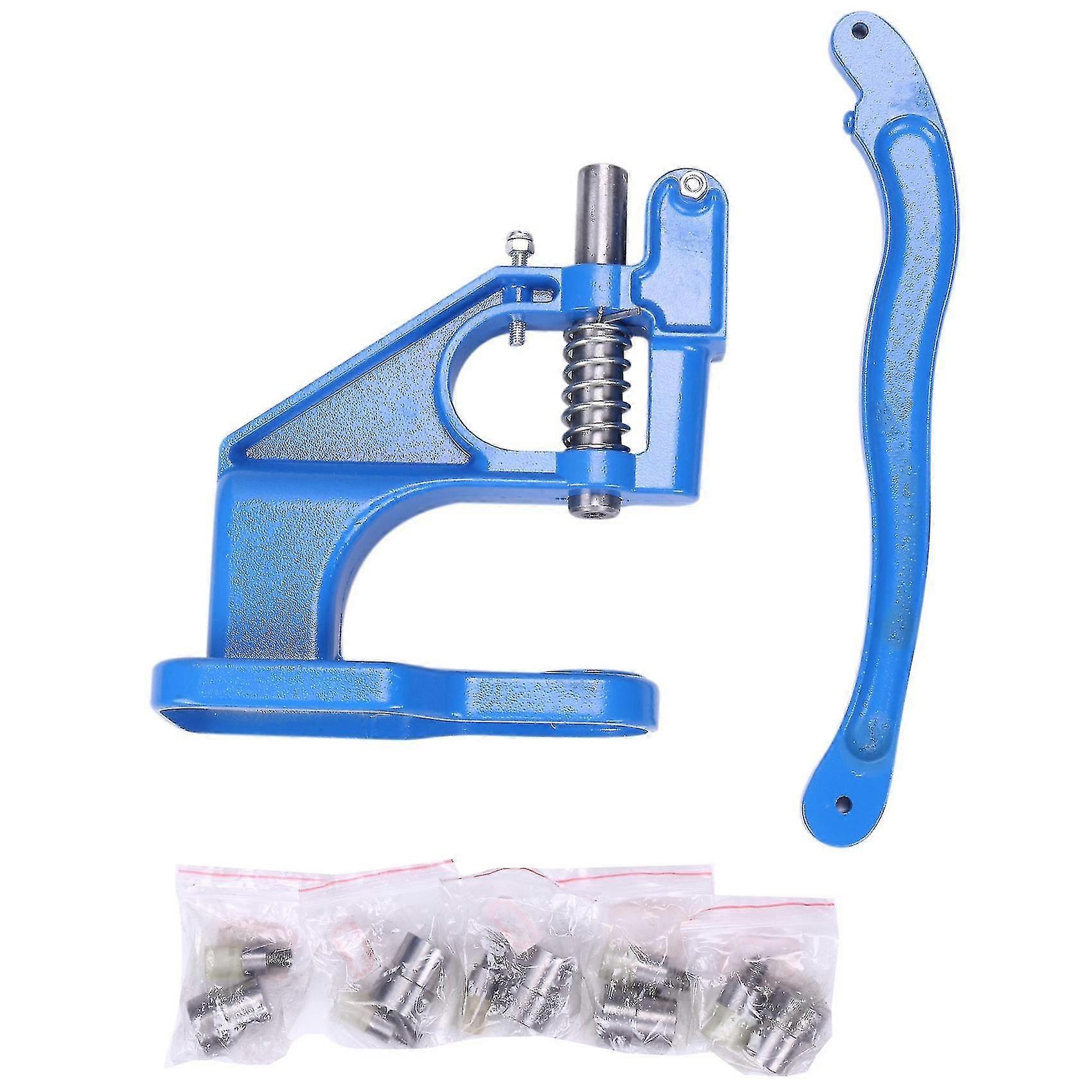 Manual punch tool, 5 sets of double cap rivet molds, durable and suitable for multiple scenarios