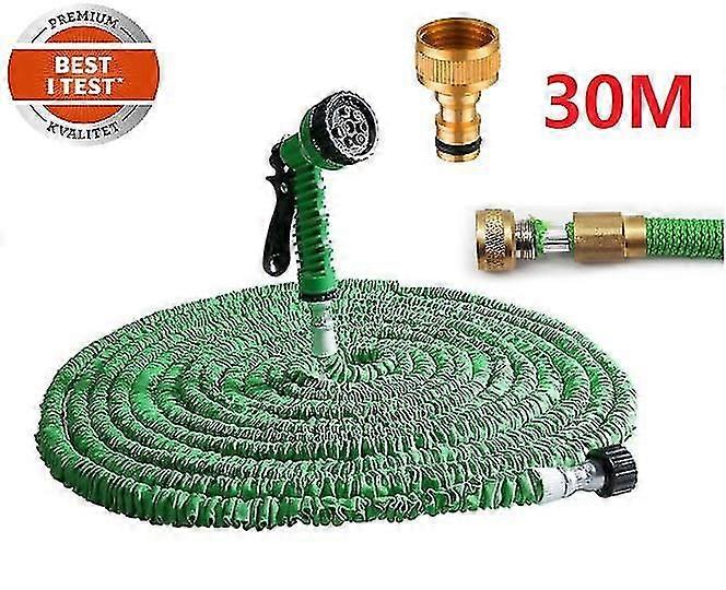 30m Magic Hose lightweight water hose with nozzle