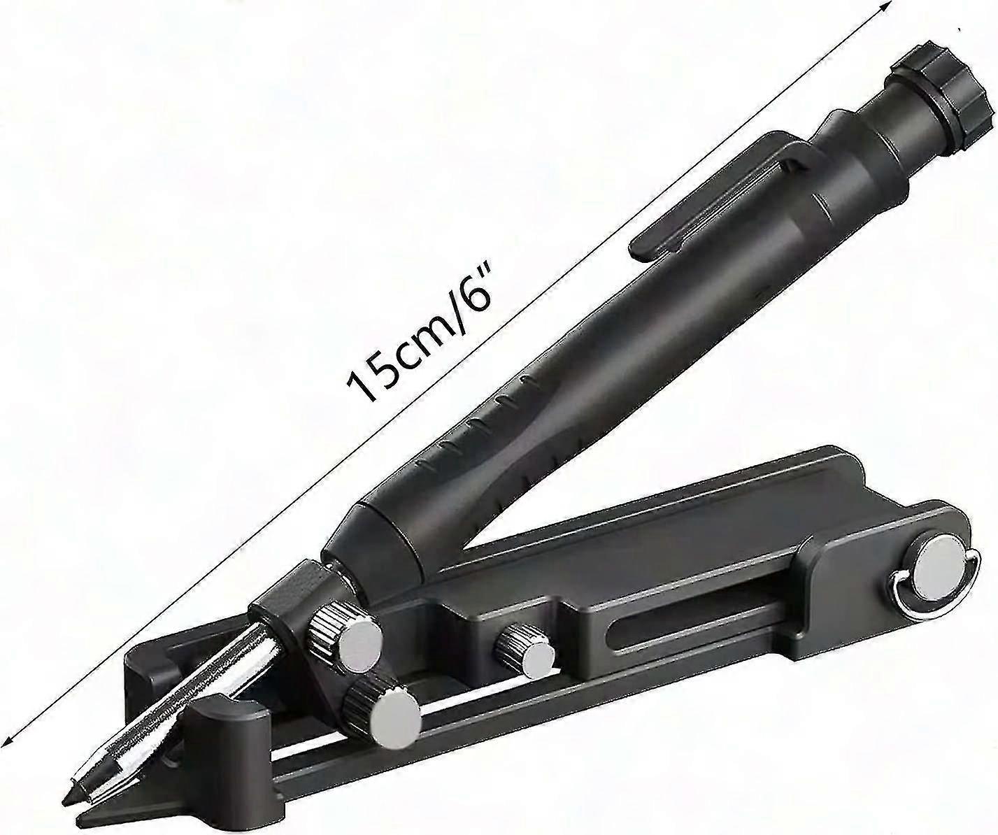 Adjustable Woodworking Scribing Tool - Deep Hole Pencil Gauge, Ceramic Tip for Precise Measurement & Marking (FRO Compatible)
