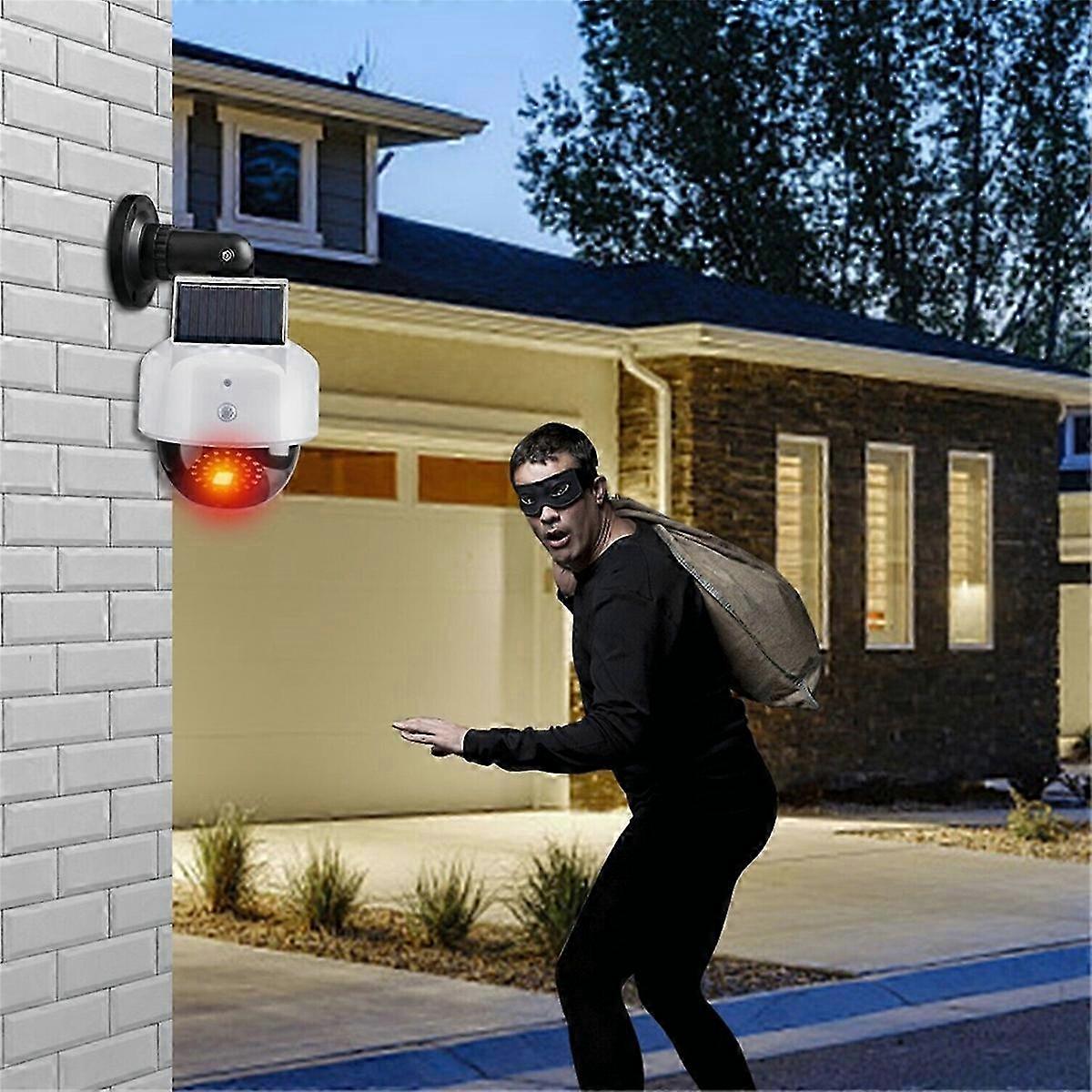 Simulation Camera Solar Flood Light Waterproof Bright Security Lights