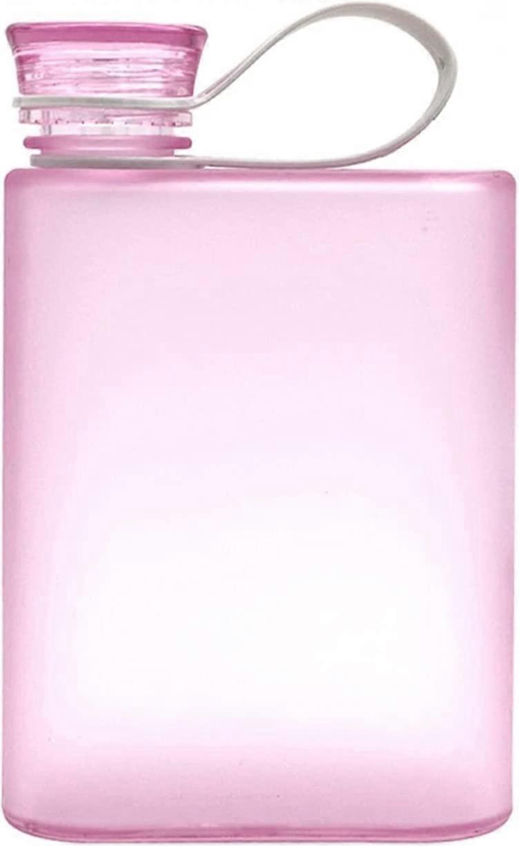 Portable Water Bottle 380ml Flat Design A5 Paper Cup Style Sports Flask Nero Color Lightweight Drinking Kettle