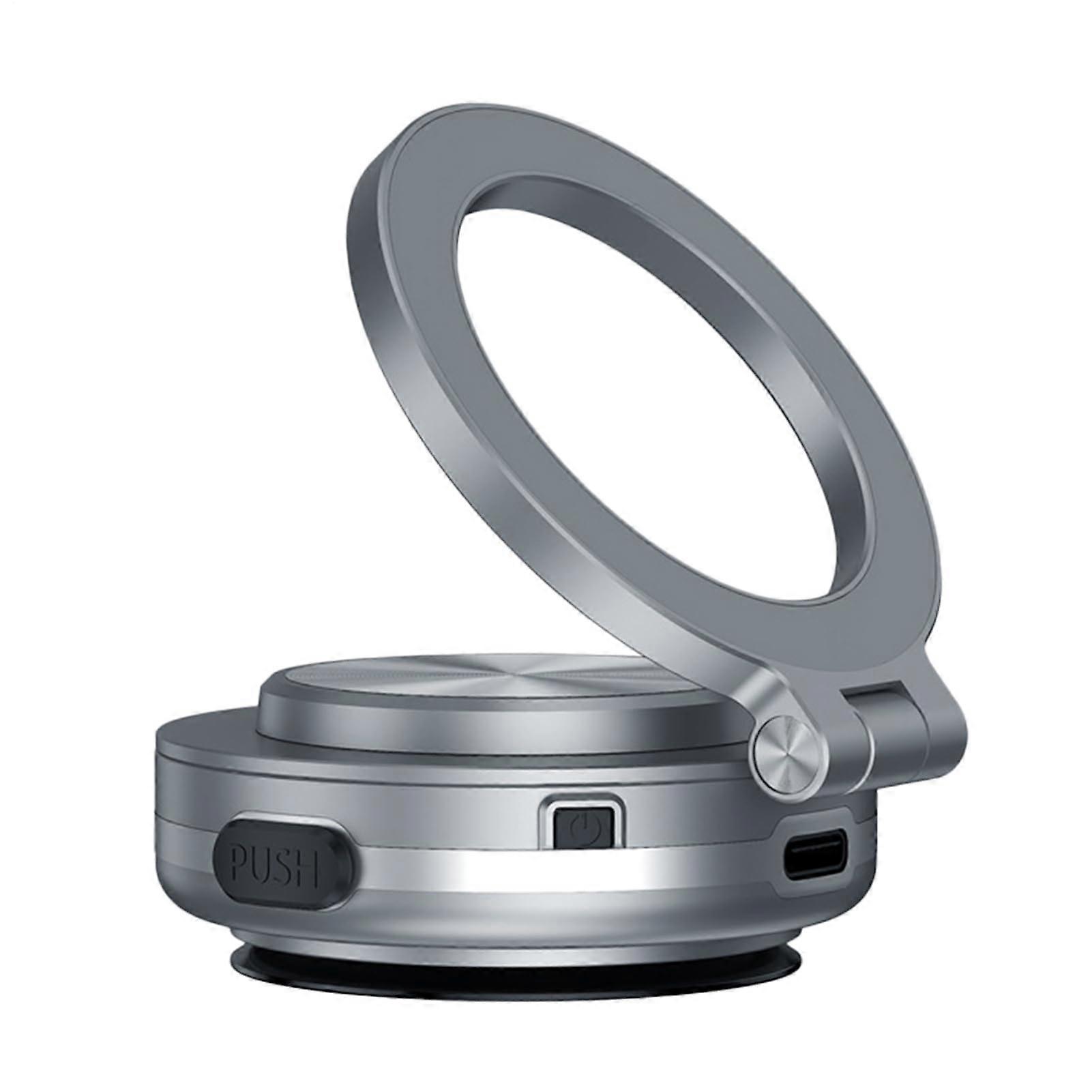 Rotatable Magnetic Vehicle Phone Holder 270 Degree Arm Suction Car Mount Grip Clamp Fits Most Smartphones Silver