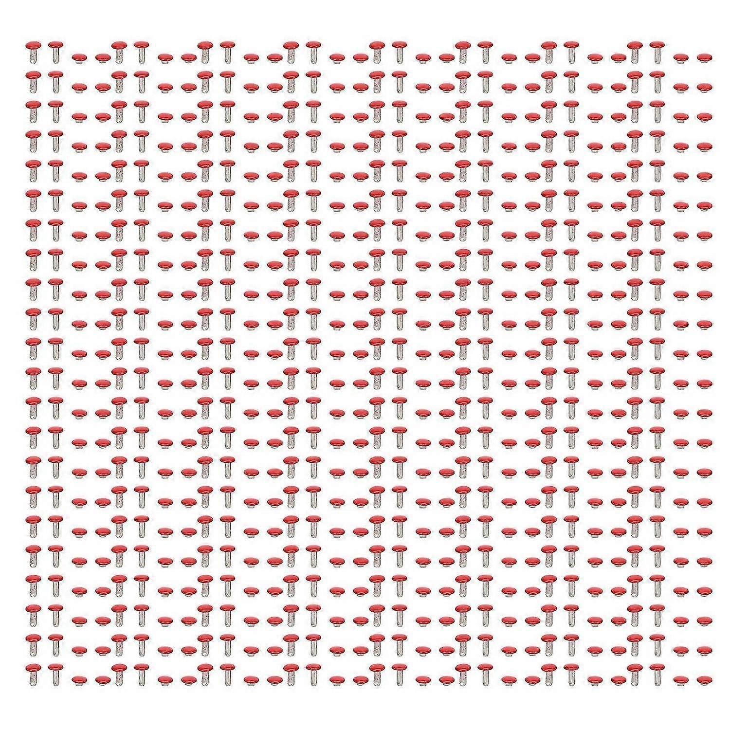 2025 Latest Model 500 Sets Leather Rivets 6x8mm Electroplated High Strength