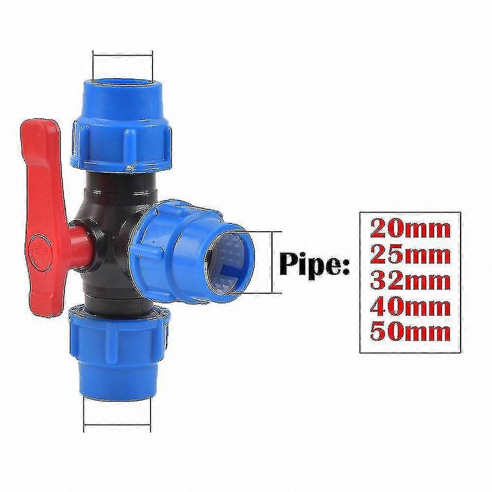 PVC PE Tube Water Splitter Valve Connector for Garden Irrigation Pipe Hose Joint Accessories