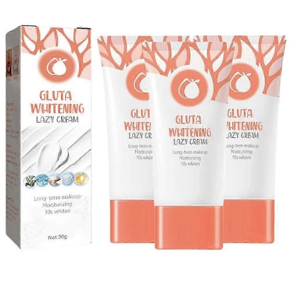 1-3x Gluta Whitening Lazy Cream, Orange Exfoliating Whitening Gel Cream