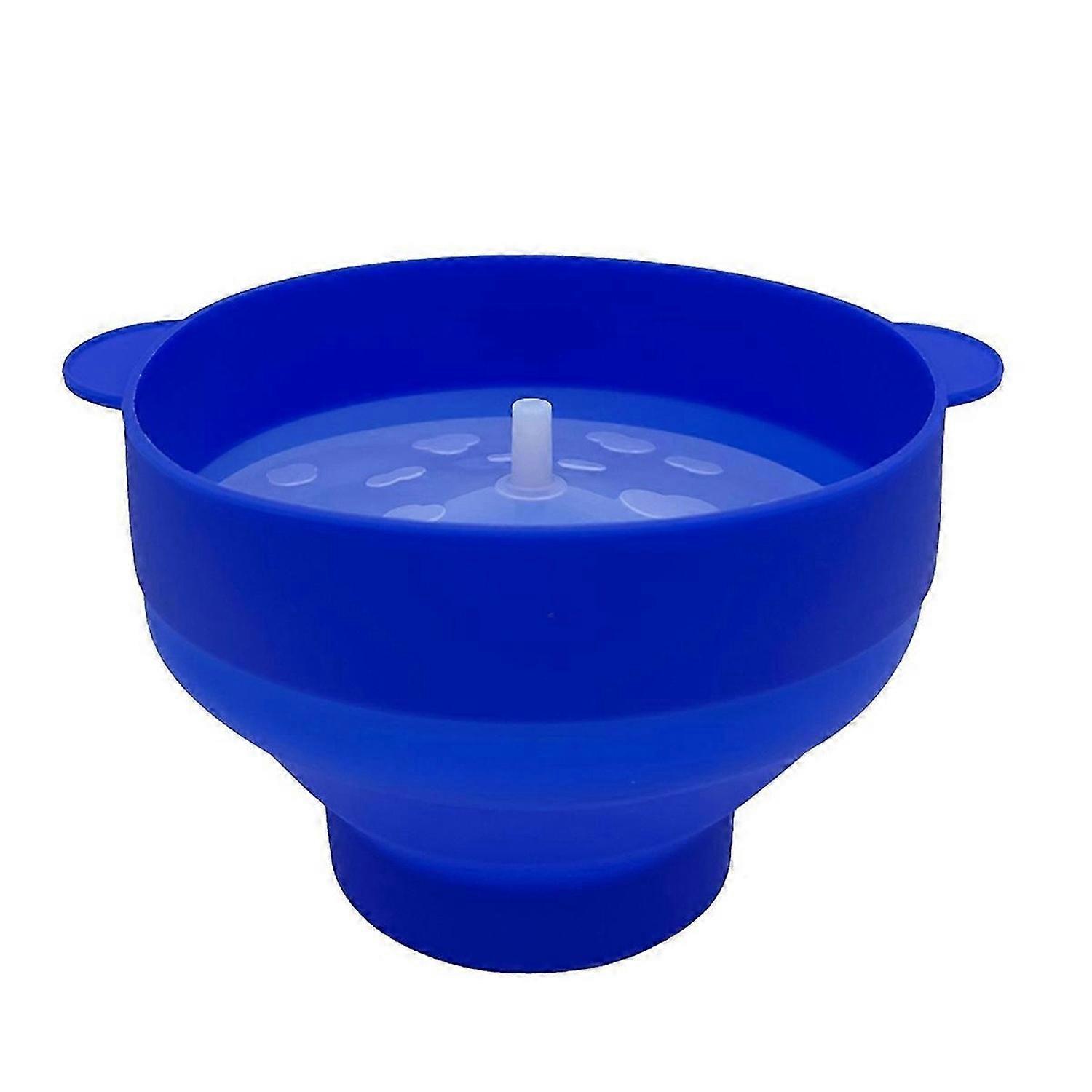 Popcorn Microwave DIY Popcorn Bucket Bowl Maker with Lid,Dark Blue
