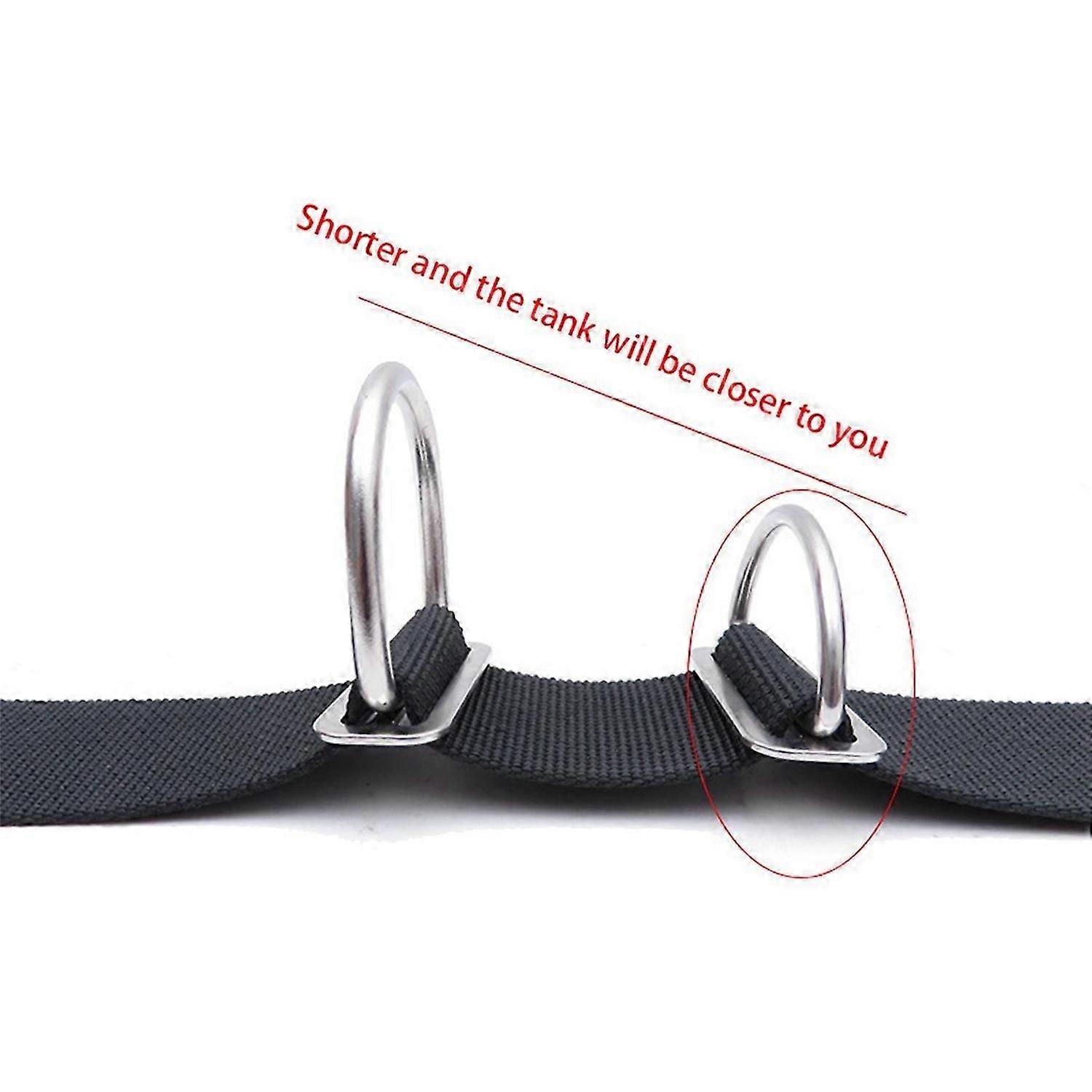 Stainless Steel Scuba Diving Belt Fixed with D Ring Buckle