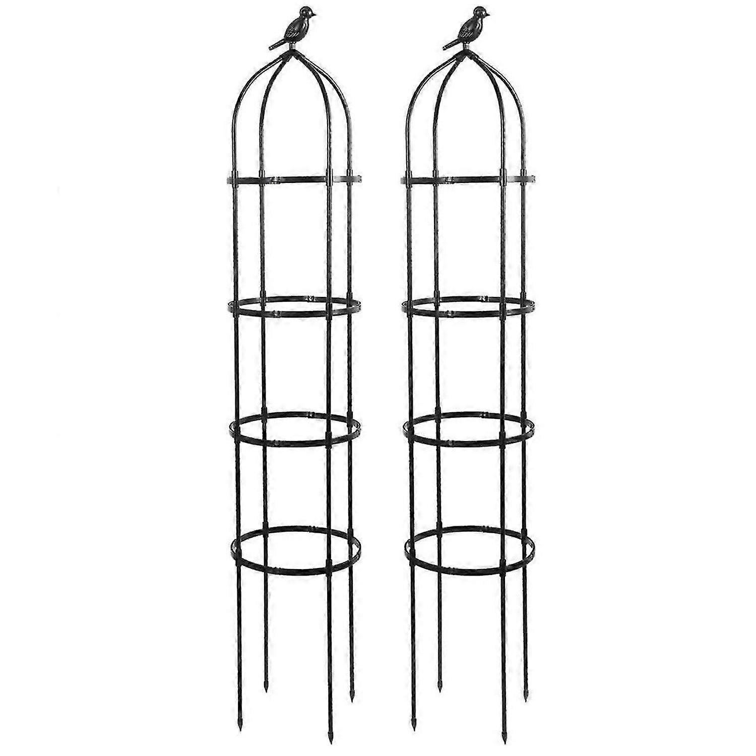 Climbing Plant Obelisk Trellis, Garden Trellis 2pcs(A)