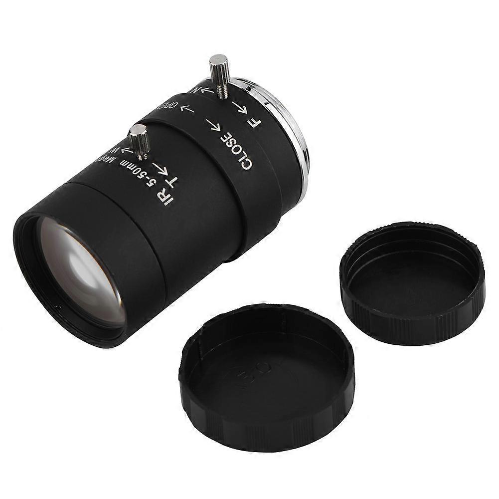 5-50mm CS Mount Security IR Lens HD 1.3 Million Pixels F1.6 Aperture Security Camera Lens